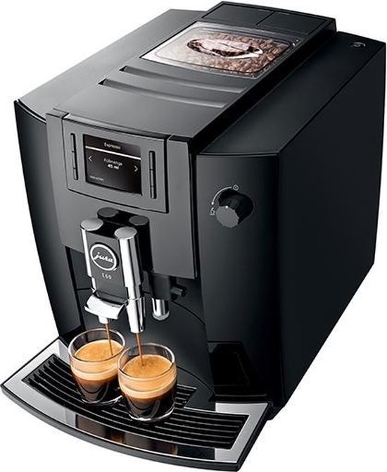 Jura E60 Piano Black (EB), Occasion met 12 maanden garantie.