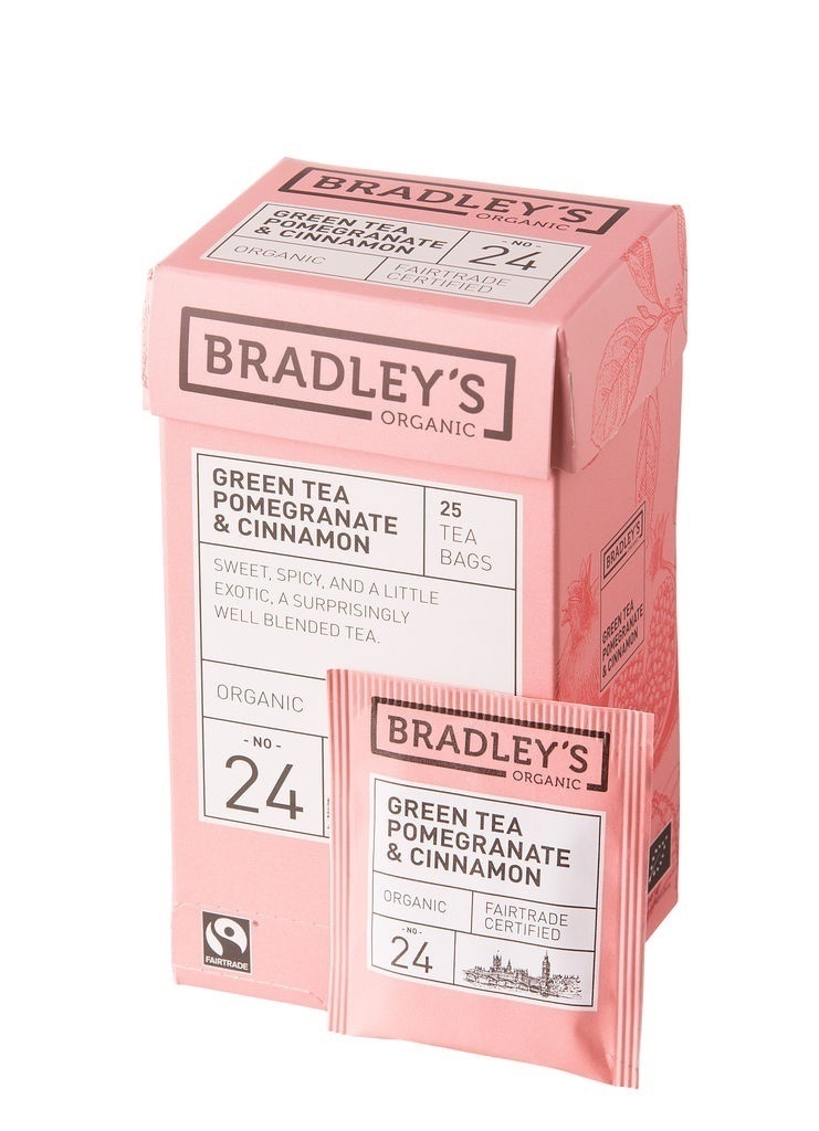 Green Tea Pomegranate & cinnamon (24) - Bradley's