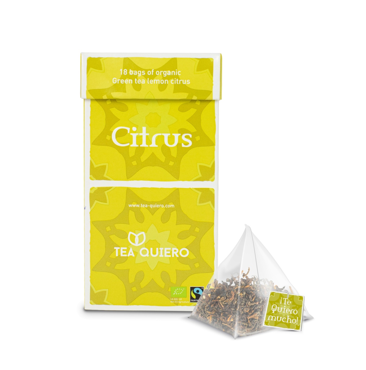 Citrus Green Tea Pyramids - Tea Quiero