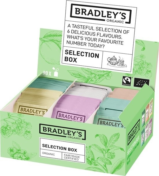 Bradley's Organic proefpakket 6 x 15 zakjes