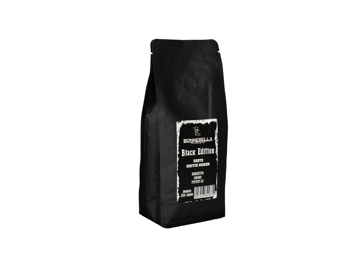 Koffiebonen van BonneBella Black Edition Espresso 250 gram