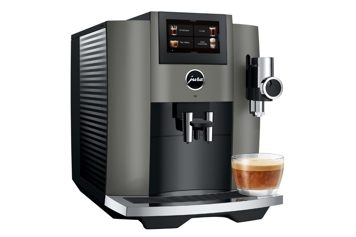 JURA S8 Dark Inox (EB) Jong gebruikte machine