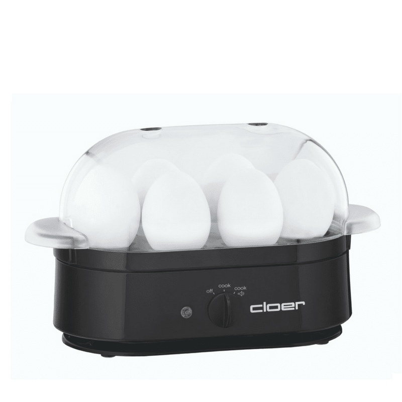 Cloer eierkoker 6080 voor 1-6 eieren - Zwart