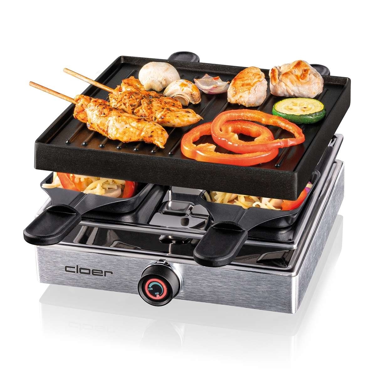 Cloer raclettegrill 6454 voor 4 personen