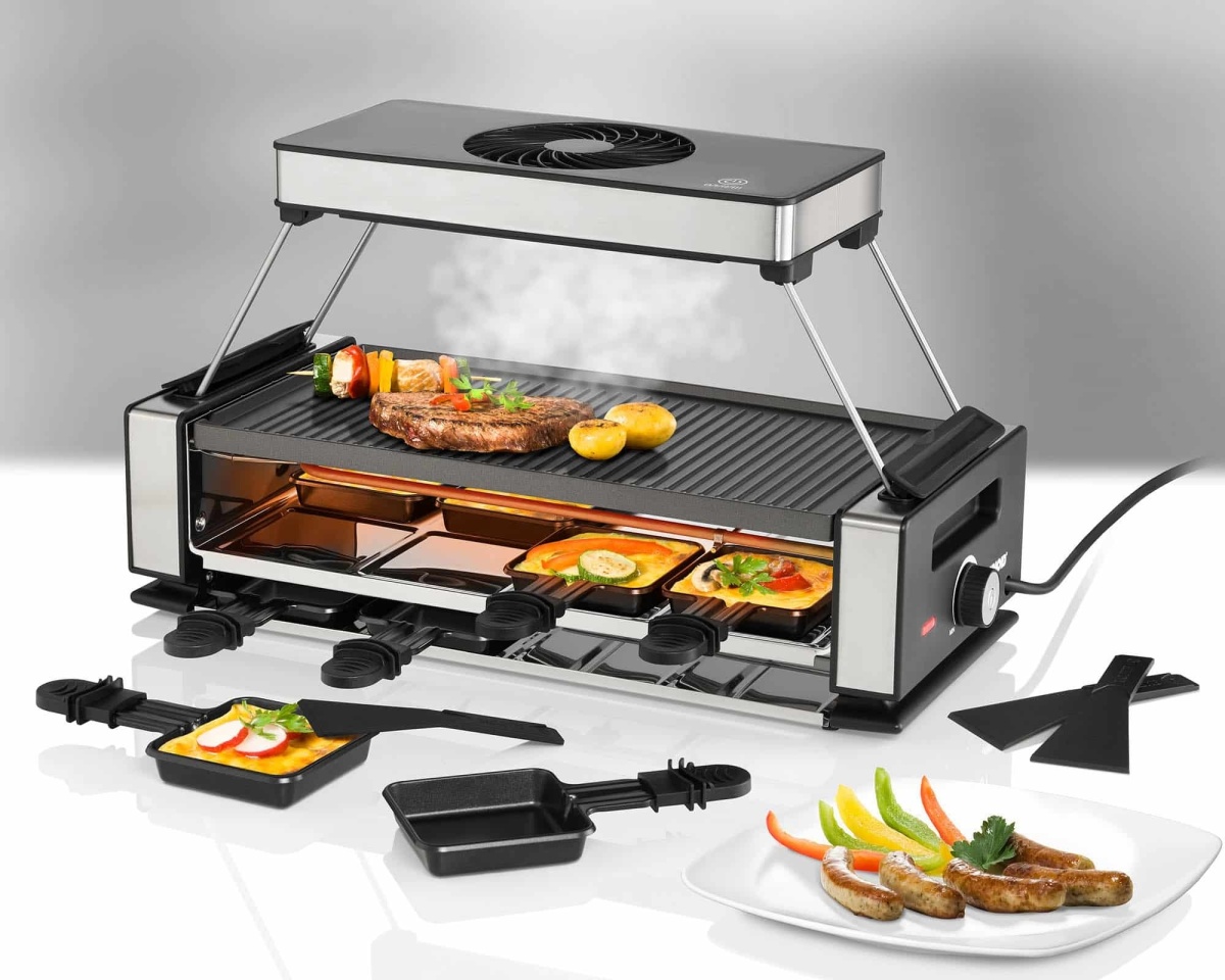 Unold raclette met afzuiging 48785